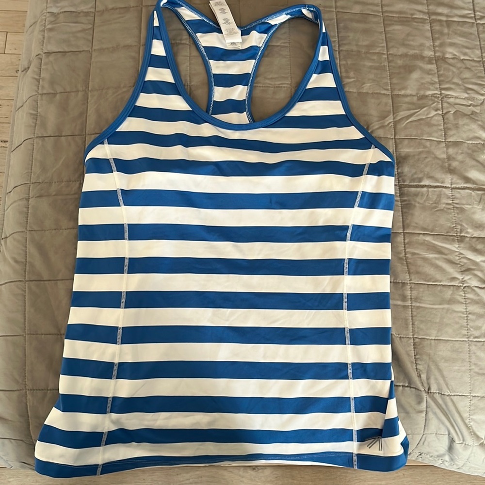 J. Crew x new balance racer ack work out tank with built in bra L nwt